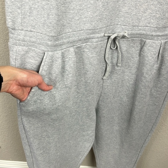 NWT Joes Jeans Marnie Cotton Tank Jumpsuit Heather Grey Gray Lounge Sz XL - Picture 4 of 12